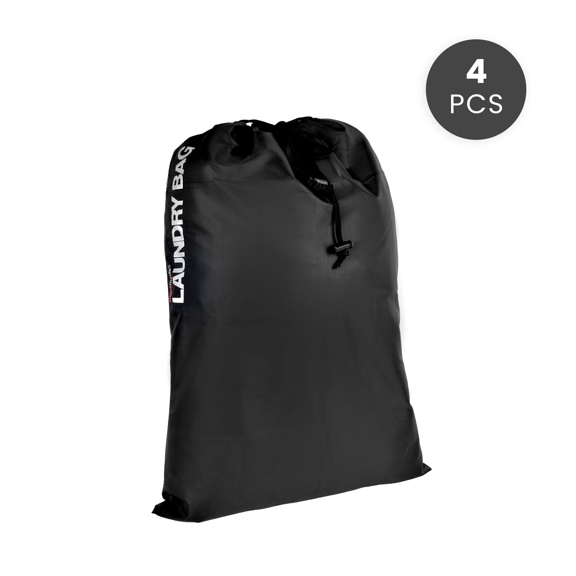 4 Pcs Travel Laundry Bag Drawstring Water Resistant Gym Clothes Organiser 4