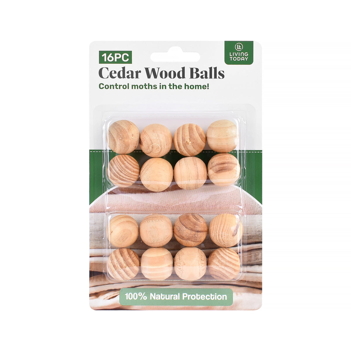 Living Today 16pc Cedar Wood Balls