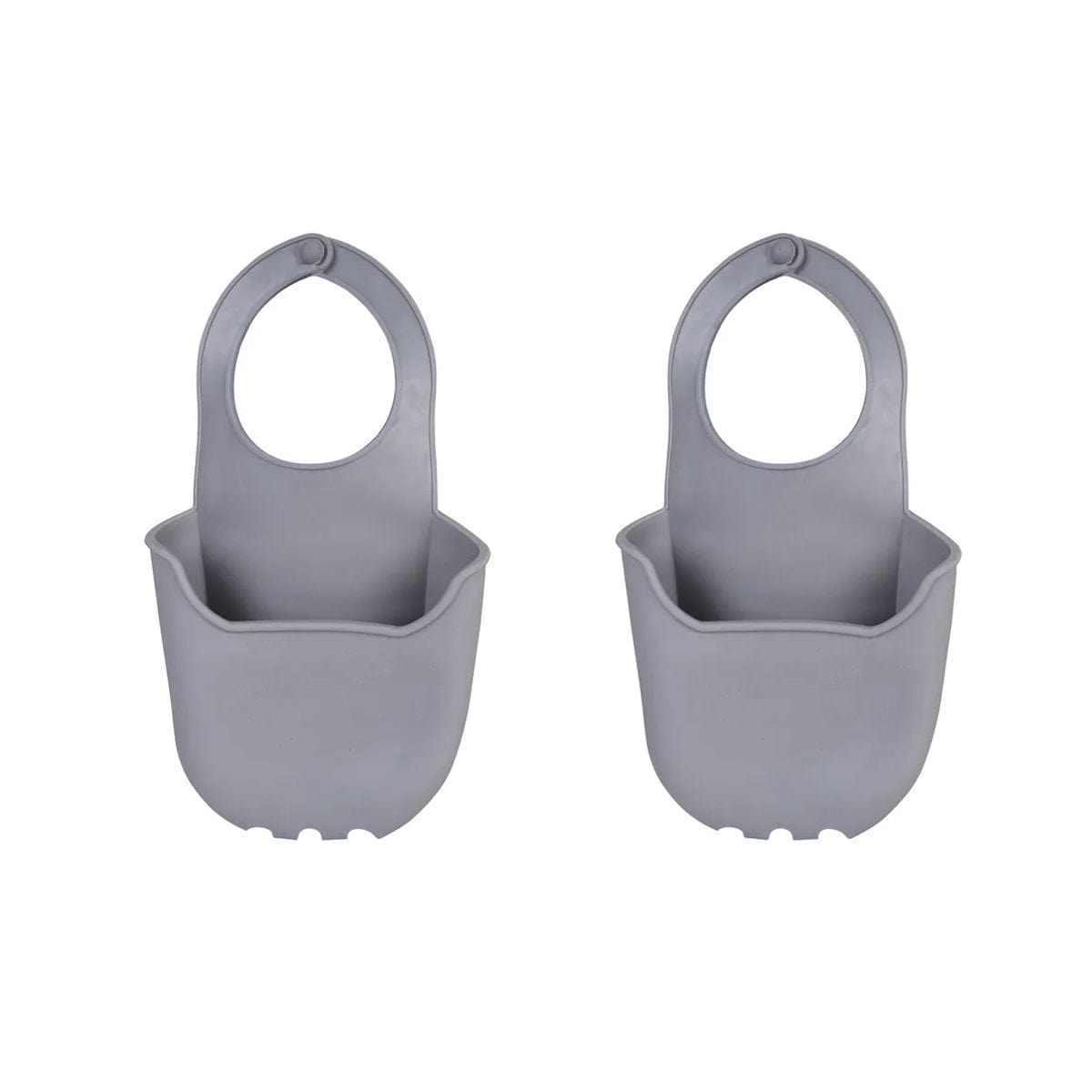 2 pcs Sink Caddy Silicone Sponge Rack Adjustable Silicone Kitchen Sink Organizer
