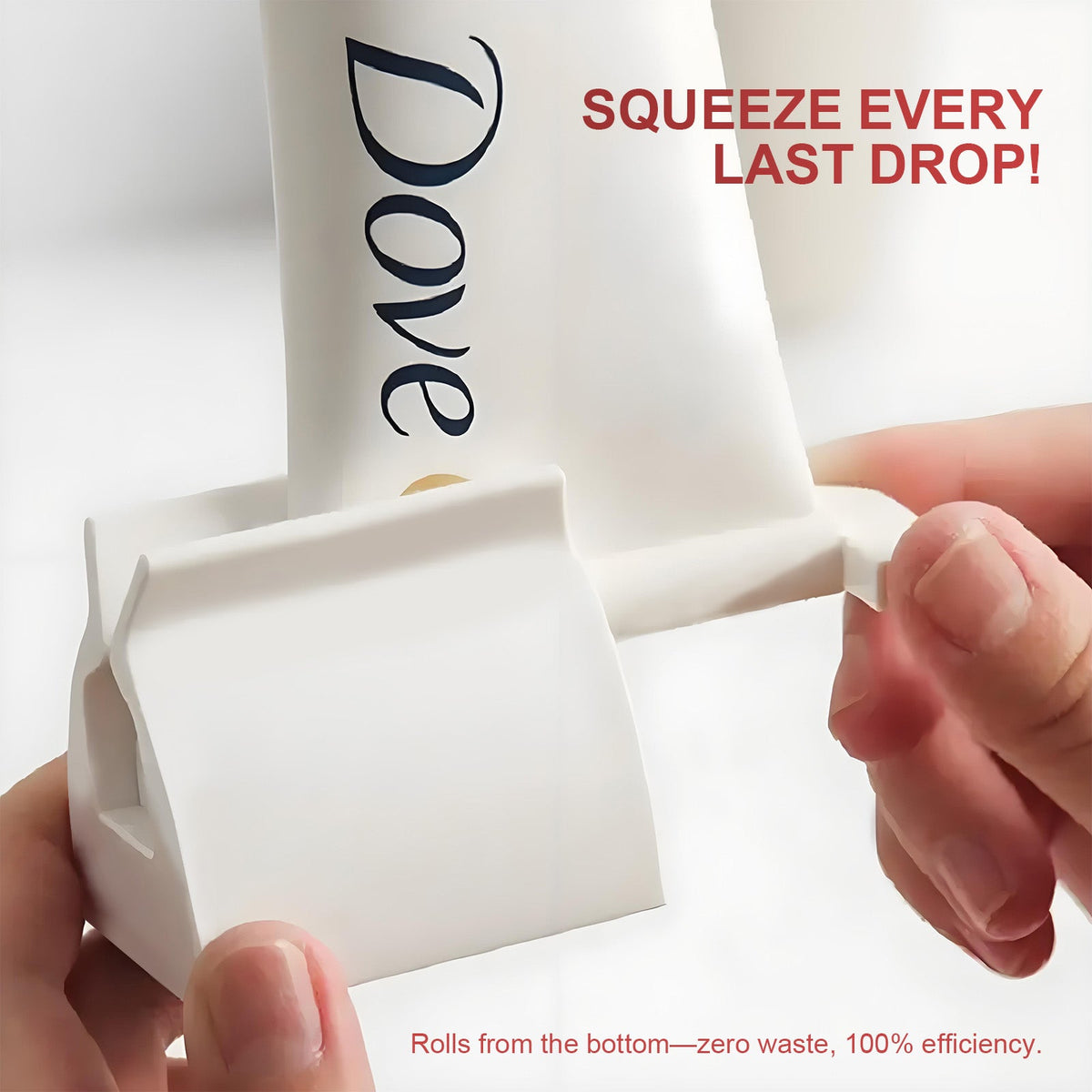 4 Pcs Toothpaste Rolling Dispensers Squeezer Compact Durable PP Non Slip Base