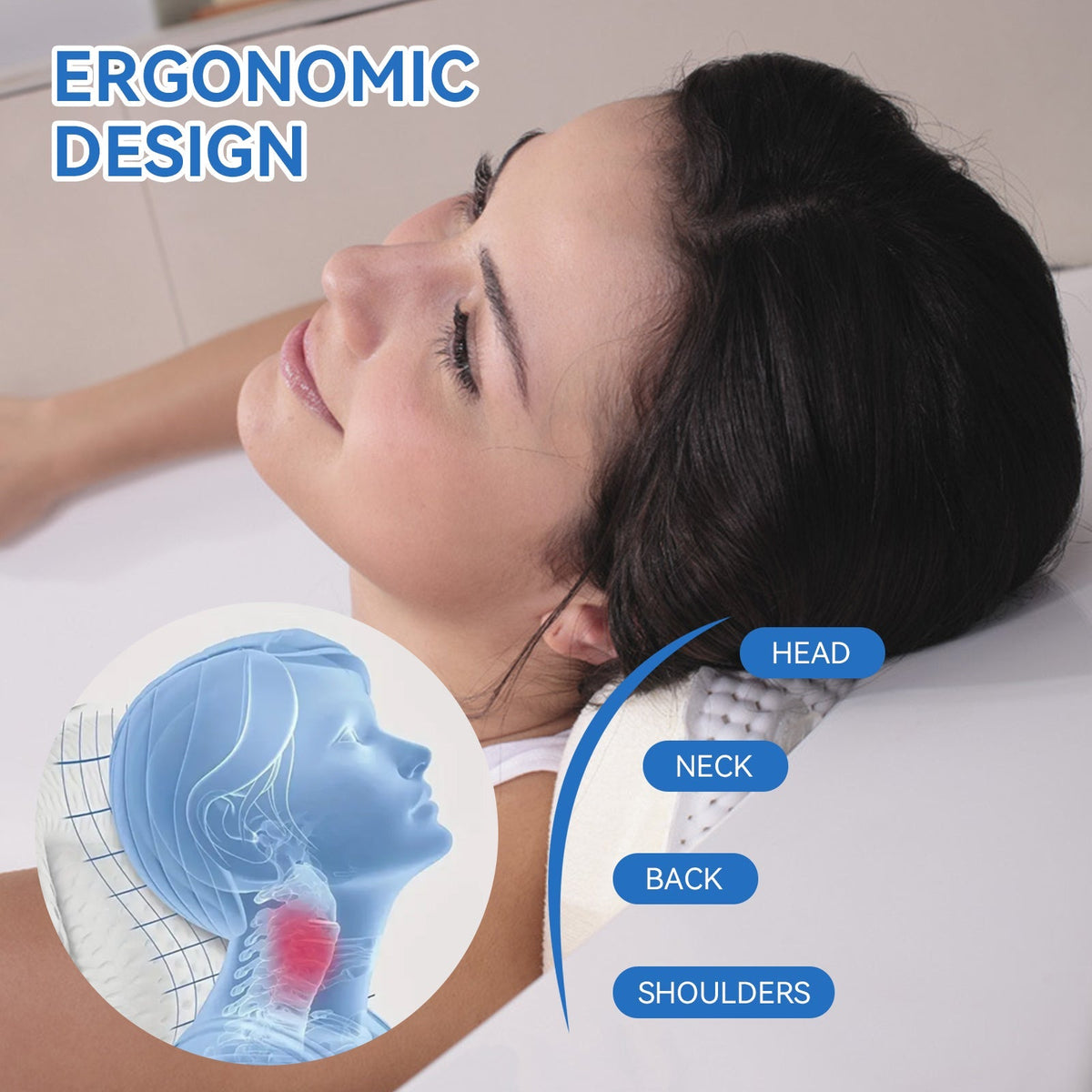 Suction Cup Bath Pilllow