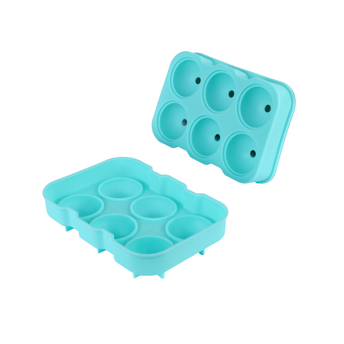 Easy Pop Silicone 6 Sphere Ice Cube Tray
