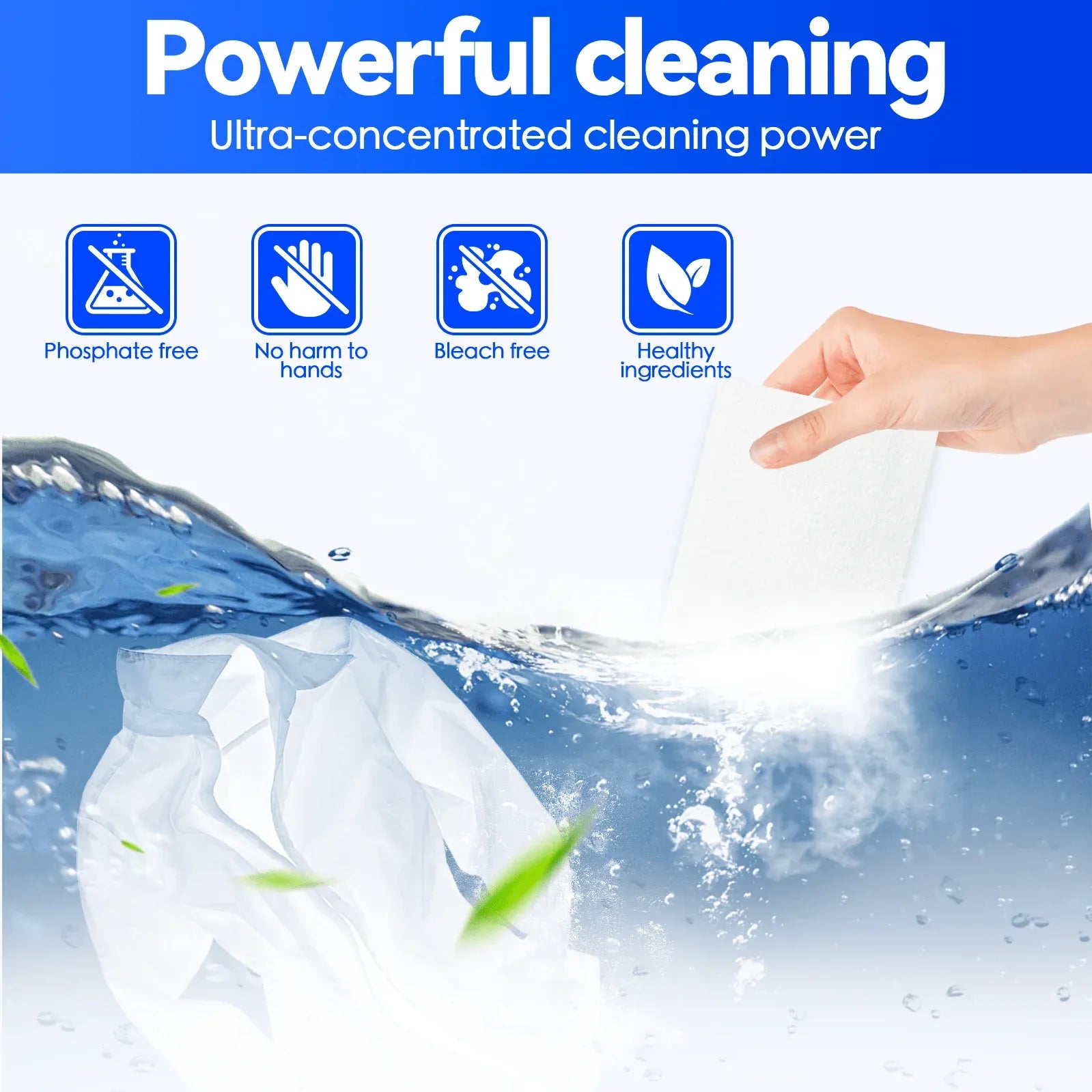 300 Pcs Ultra Concentrated Eco Friendly Laundry Detergent Pre Measured No Mess