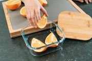 4 Pcs Large Bamboo Food Containers – Clear Glass with Bamboo Lids