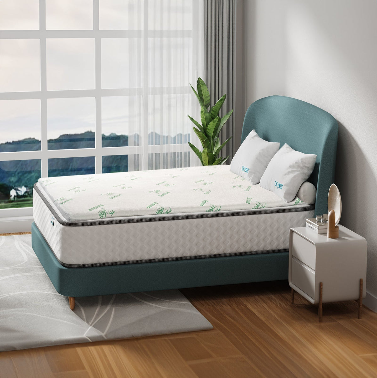 8cm Memory Foam Mattress Topper 2 Memory Foam Contour Single Size Bamboo Covers