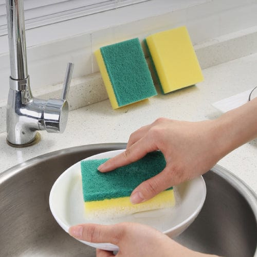 30 Pcs Heavy‑Duty Sponge Scourers – Multi‑Purpose Kitchen Cleaning Pads