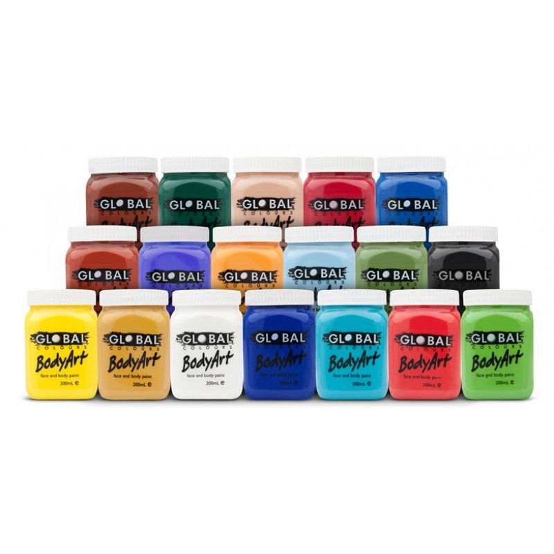 Global Colours BodyArt Face & body paint 200ml Performance quality Deep Green