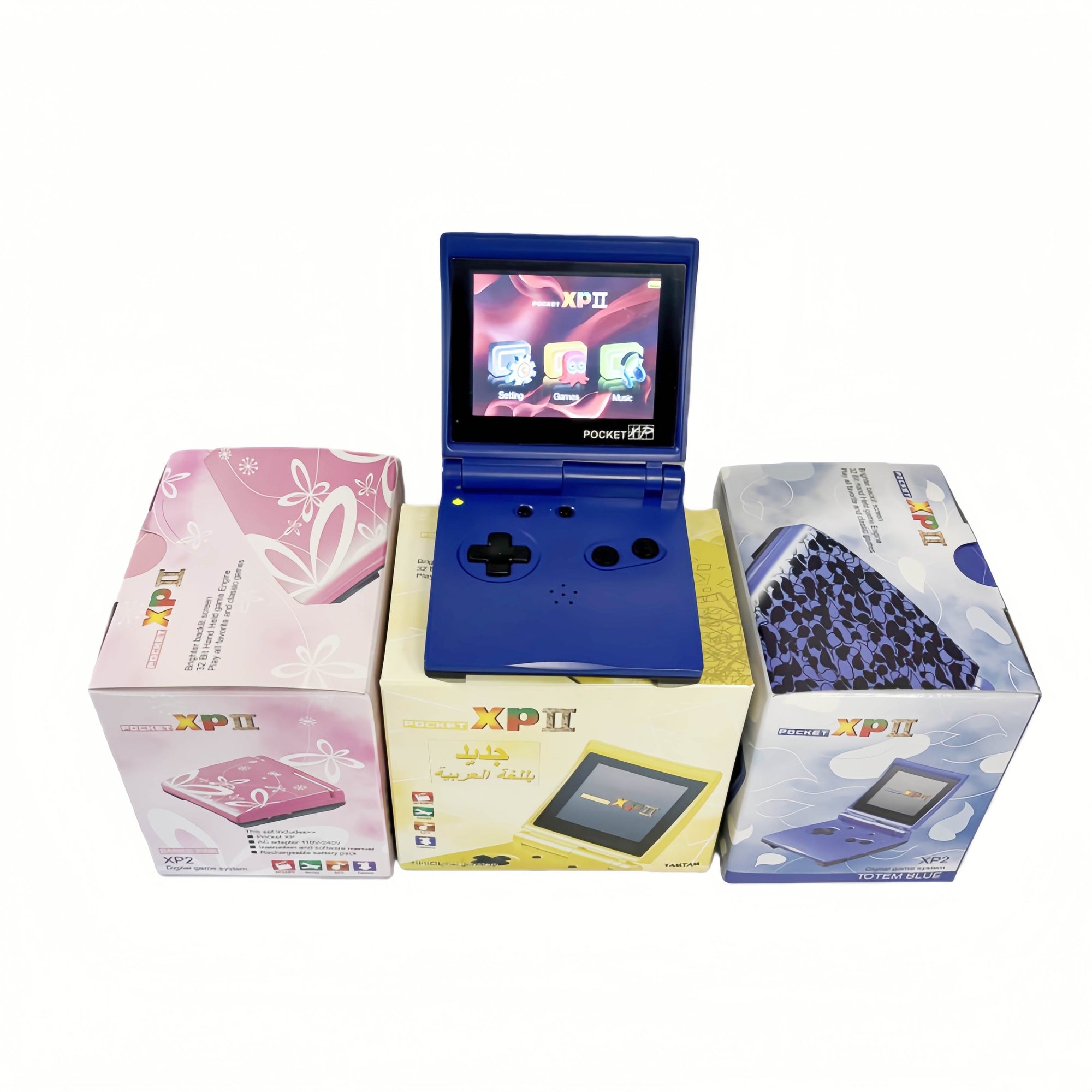Pocket XP 2 Handheld Game Console Classic Game Portable Retro Gaming Yellow