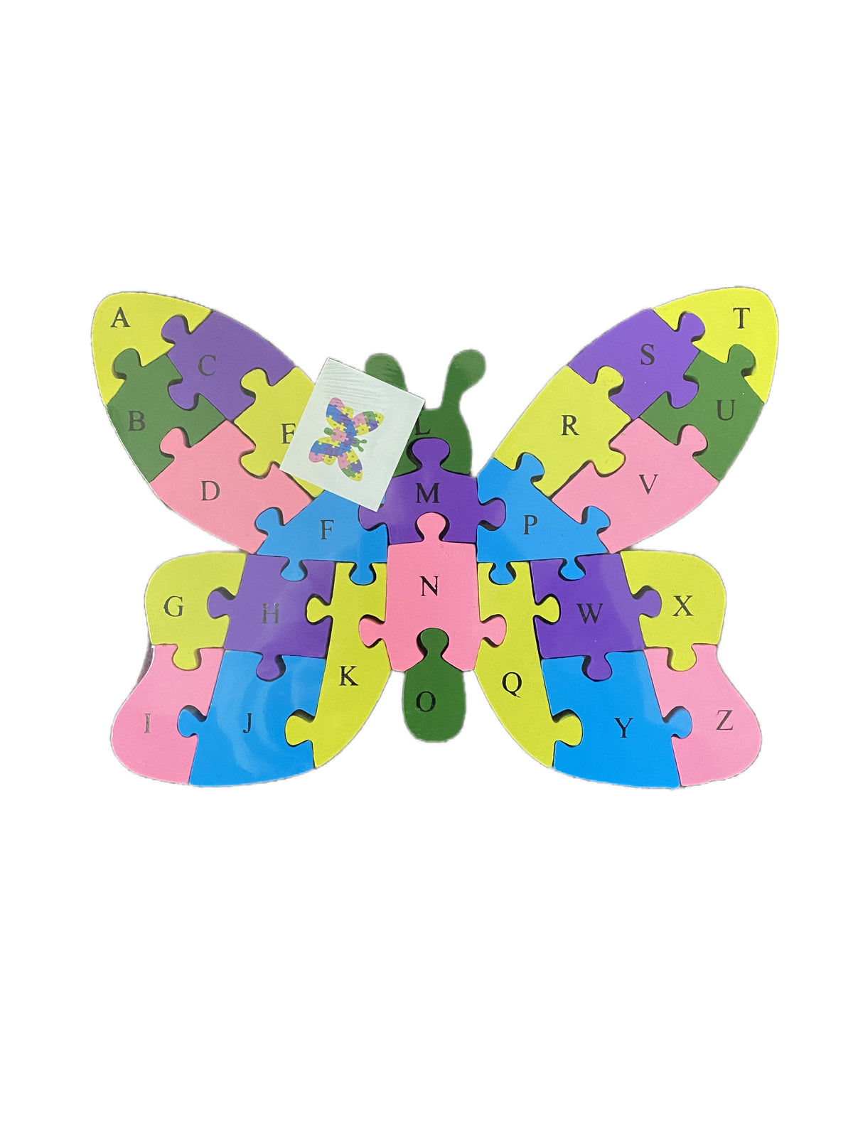 WOODEN ANIMAL PUZZLES ALPHABET AND NUMBER ASSORTED - Owl
