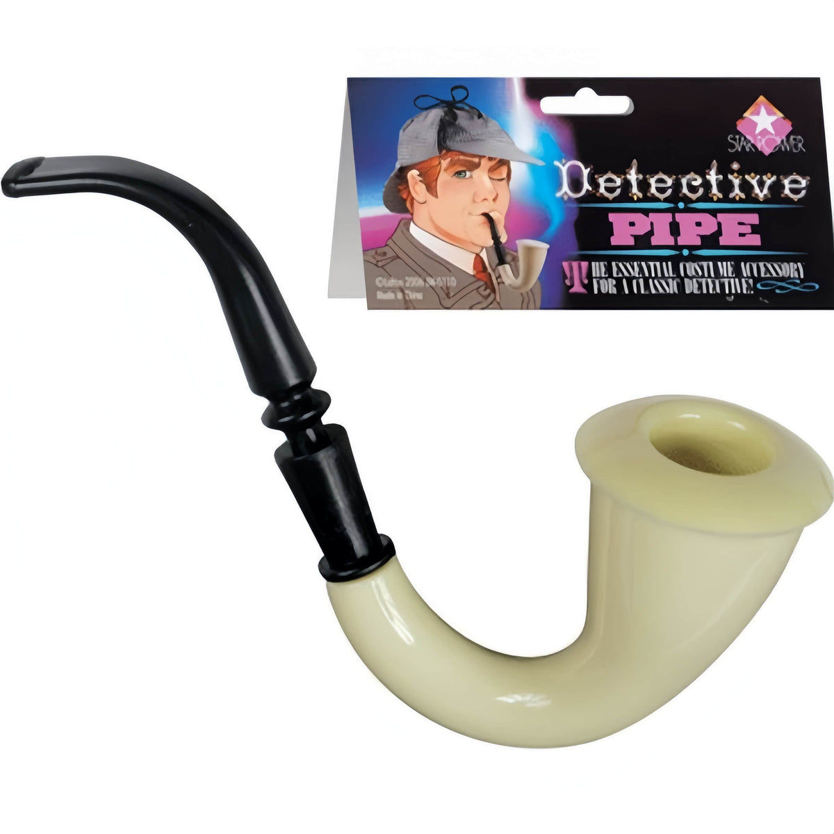 2x DETECTIVE PIPES Sailor Captain Fancy Dress Fancy Dress Sherlock Holmes