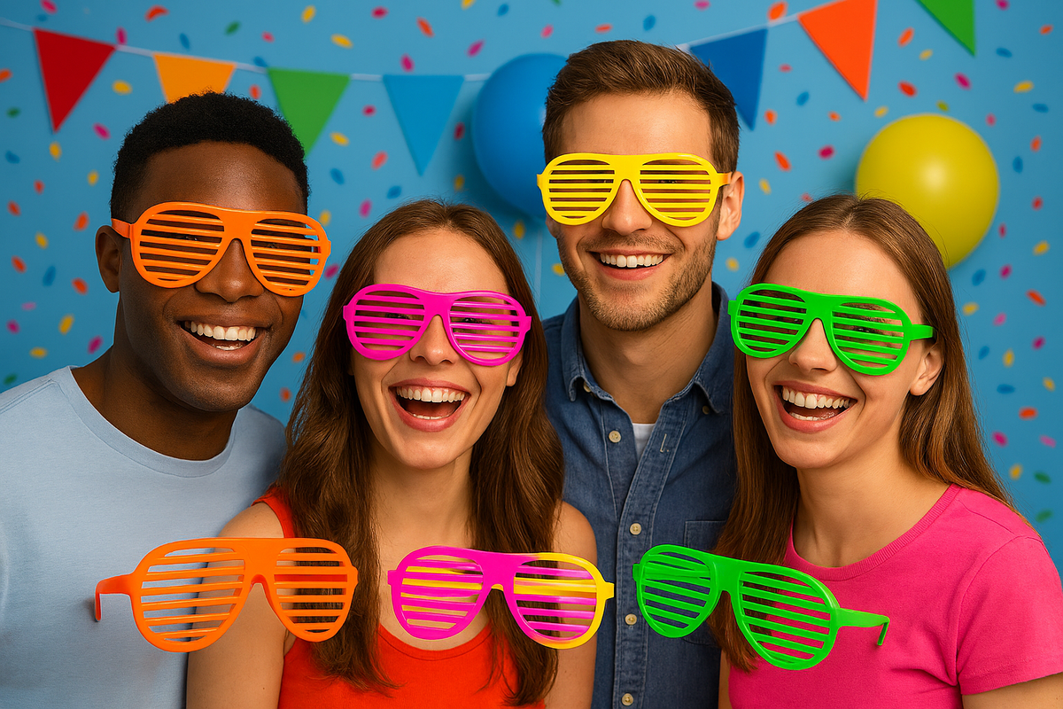 2X Giant Oversized Shutter Shades Assorted Glasses Novelty Costume Accessory