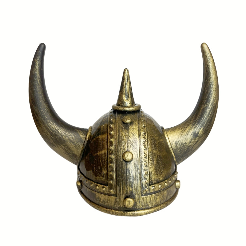 Viking Helmet Medieval Viking Horned Hat Warrior Hat Cosplay Golden Black