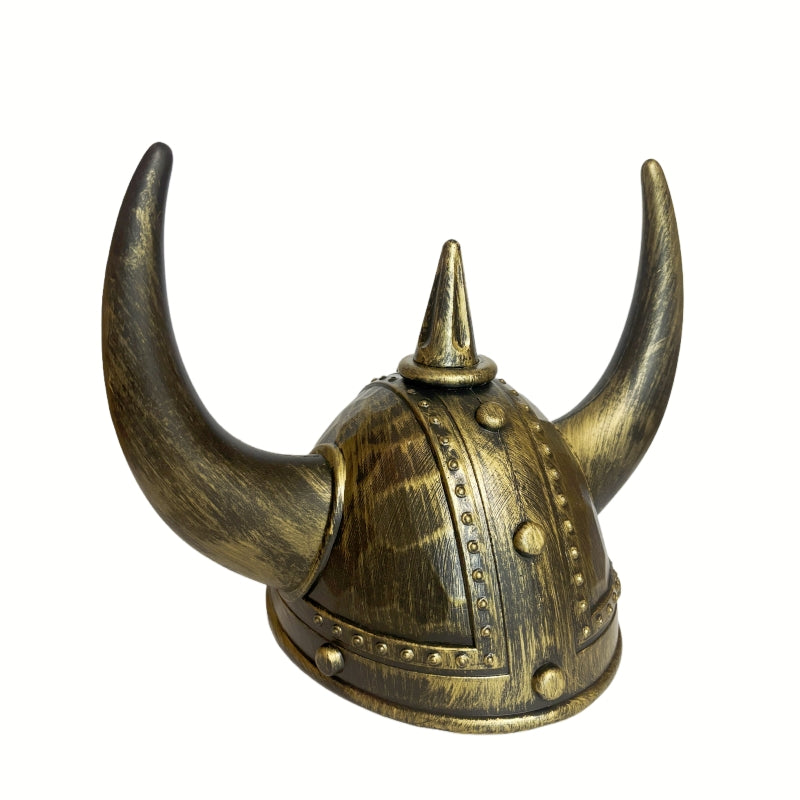 Viking Helmet Medieval Viking Horned Hat Warrior Hat Cosplay Golden Black