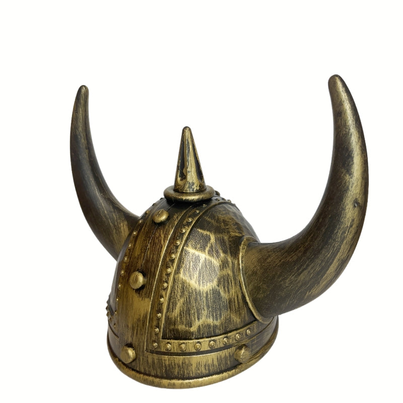 Viking Helmet Medieval Viking Horned Hat Warrior Hat Cosplay Golden Black
