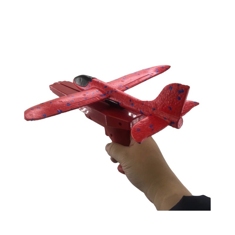 2x Ejection Foam Plane Toy Outdoor Sport w/ Light Safe for Children Birthday