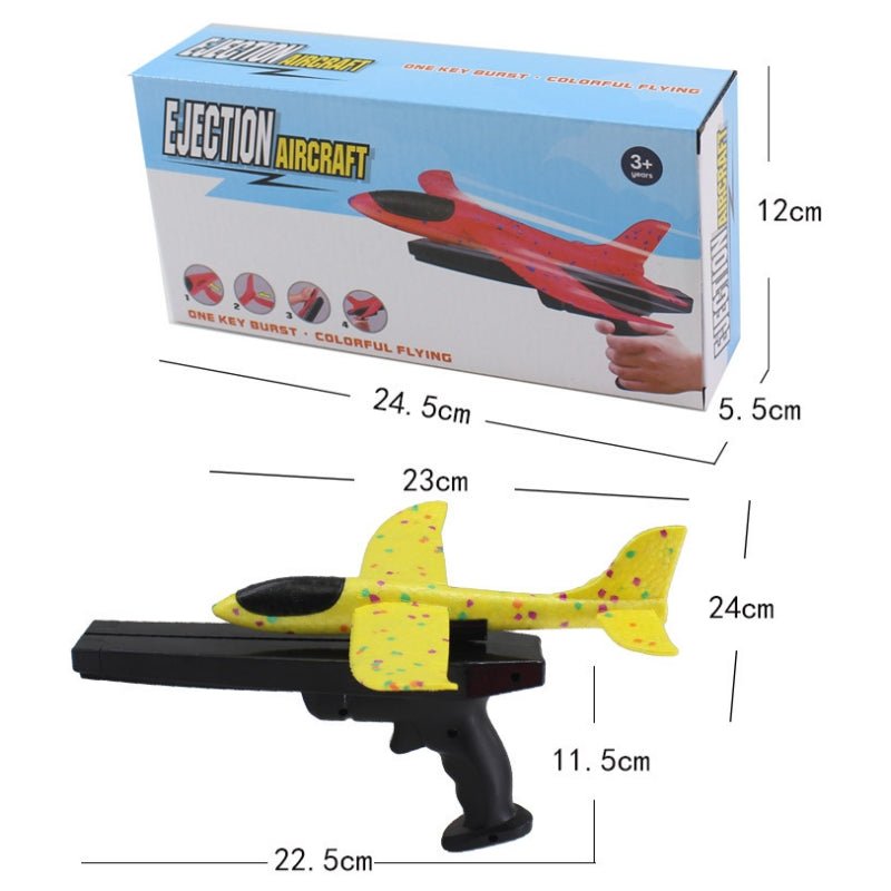 2x Ejection Foam Plane Toy Outdoor Sport w/ Light Safe for Children Birthday