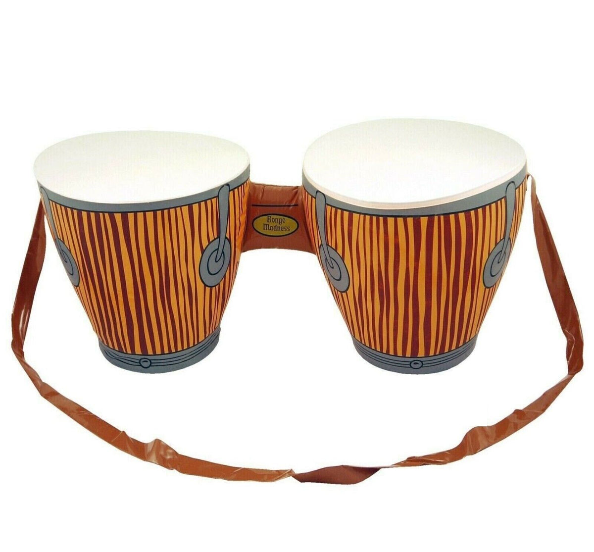 Inflatable Double Bongo Drums African Tropical Beach Fancy Dress Hawaiian Luau