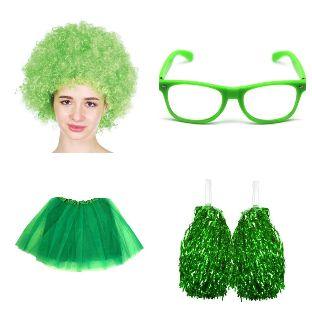 School house carnival colour celebrates kit Wig Glasses Tutus & Pom Poms Yellow