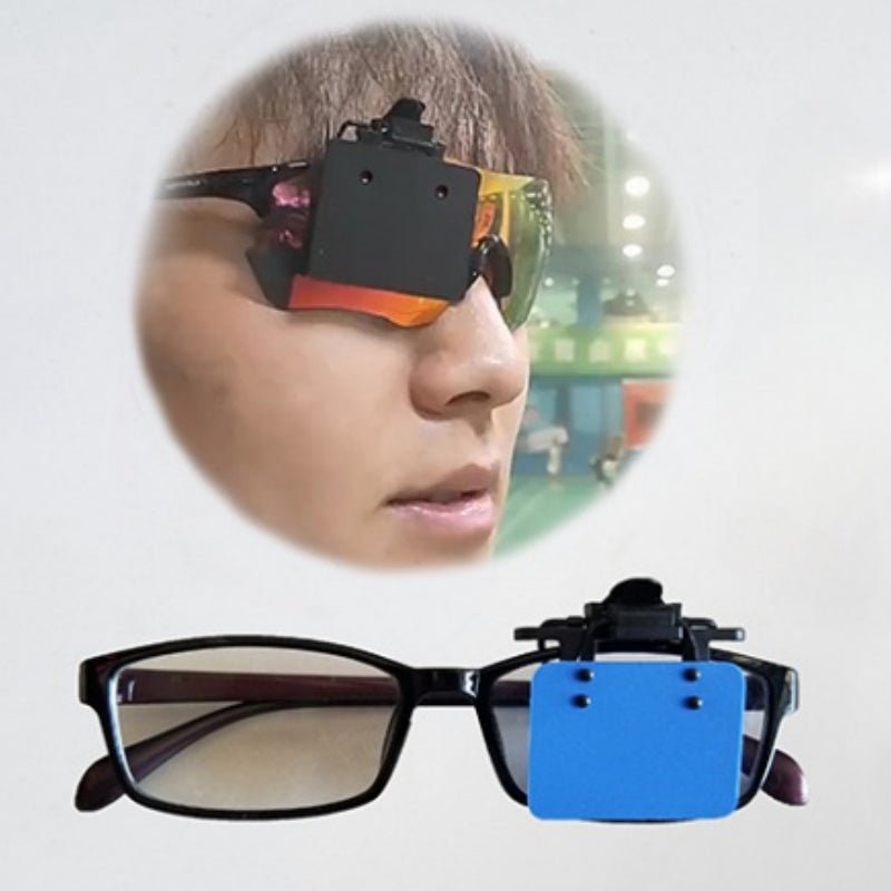 ISSF Flip Up Eyeshield Sport Shooting Eye Shield Blinding Yellow Vertical 3x4cm