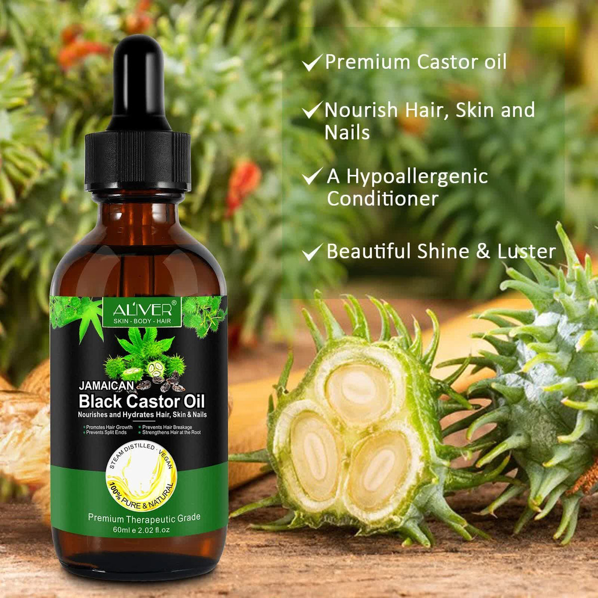 Black Castor Oil (2.02 fl oz), Jamaican Organic Regrowth Treatments