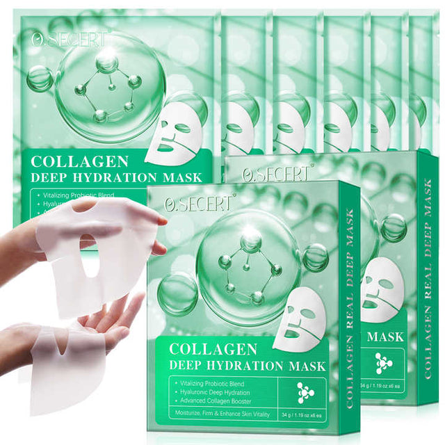 collagen Real Deep Facial Sheet Mask Women Deep Moisturizing Overnight Sleeping