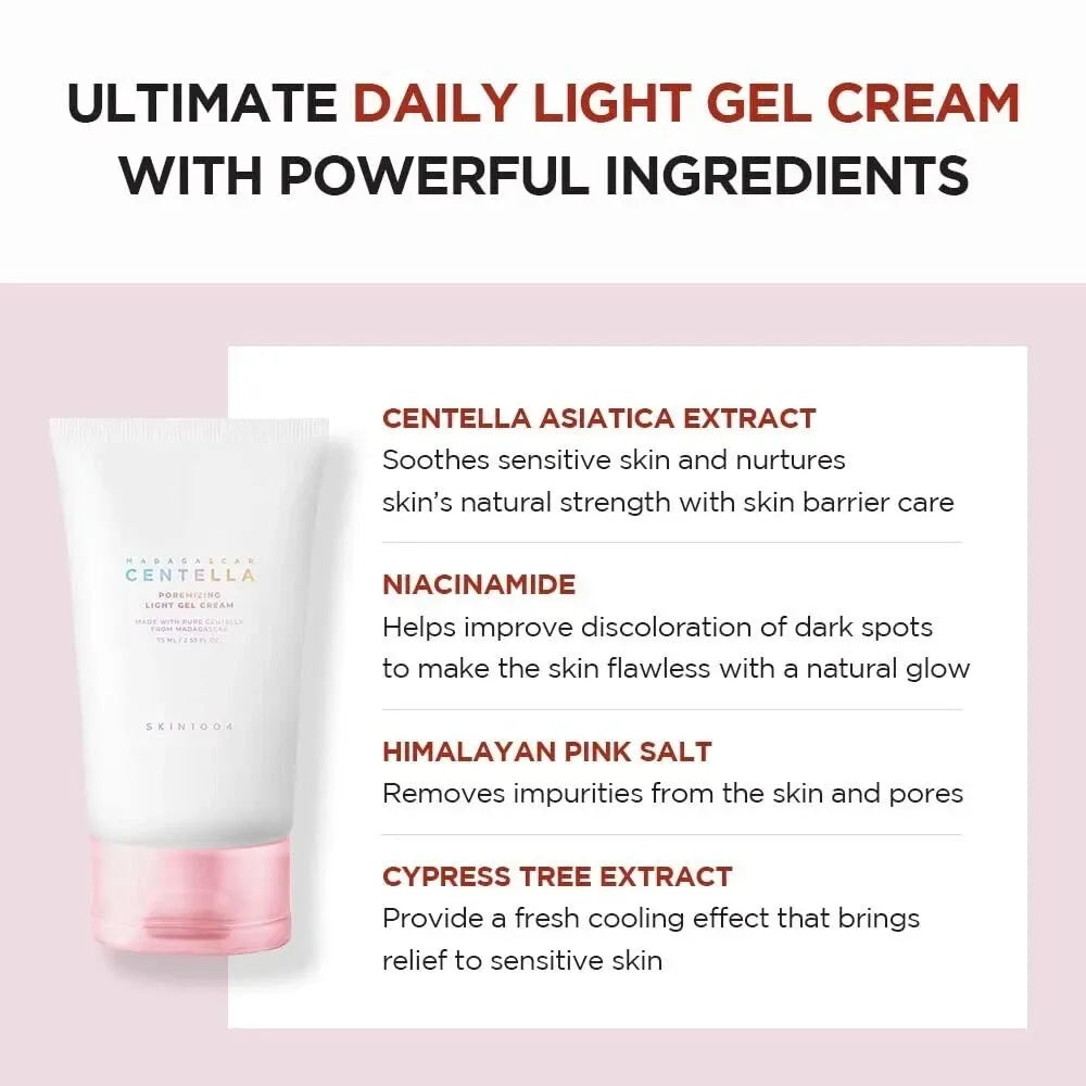 SKIN1004 Madagascar Centella Poremizing Light Gel Cream 2.53 fl.oz (75ml)