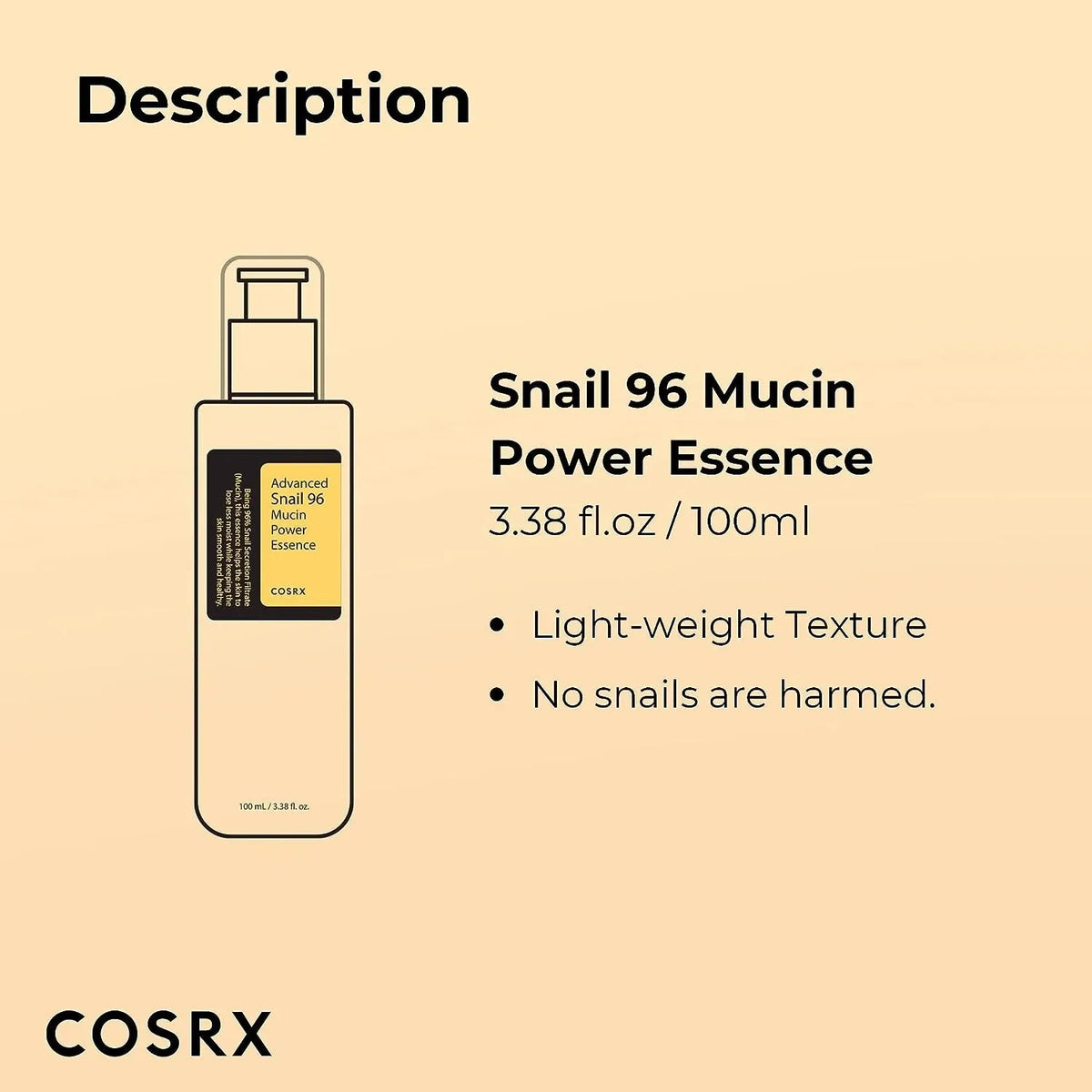 COSRX Advanced Snail 96 Mucin Power Essence - 100ml