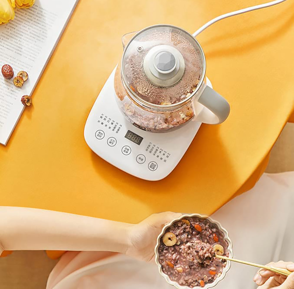 Hoper Layer Eletric Glass Kettle Water Boiler Multiple Cooking Boiling Bottle 1.5L FA-K1501 AU Model