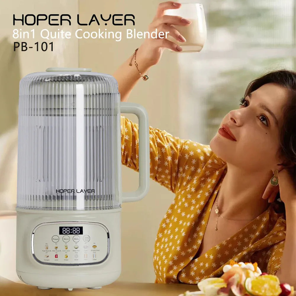 Hoper Layer 8in1 Quite Cooking Blender with Silent Shield 24H - Cleaning AU