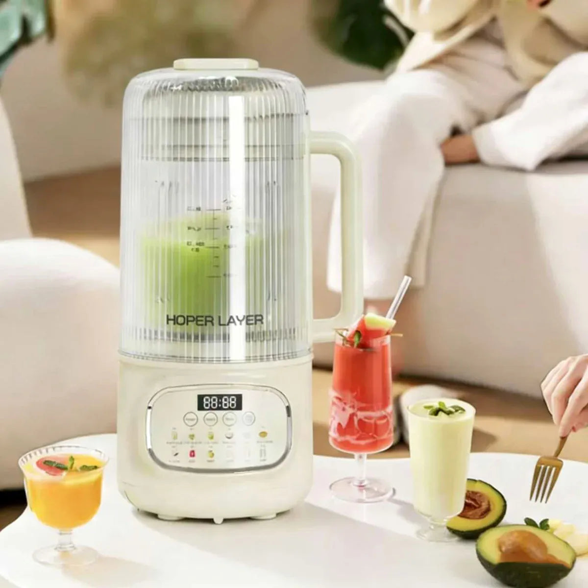 Hoper Layer 8in1 Quite Cooking Blender with Silent Shield 24H - Cleaning AU