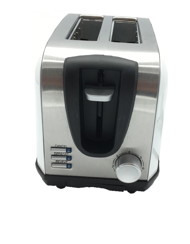 BOS & SARINO 2 Slice White Toaster
