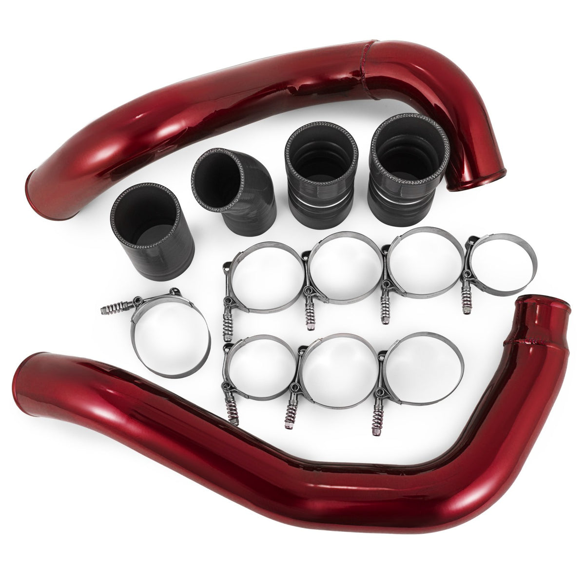 Fit Ford 03-07 6.0L V8 Powerstroke Diesel Turbo Intercooler Pipe and Boot Kit