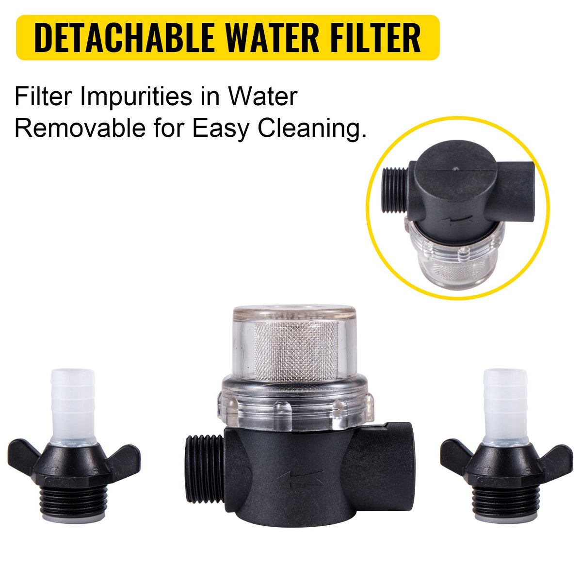 RV Water Pump 5.3 GPM 5.5 Gallons Per Minute 12V Water Pump Automatic 70 PSI Diaphragm Pump with 25 Foot Coiled Hose Washdown Pumps for Boats Caravan Rv Marine Yacht