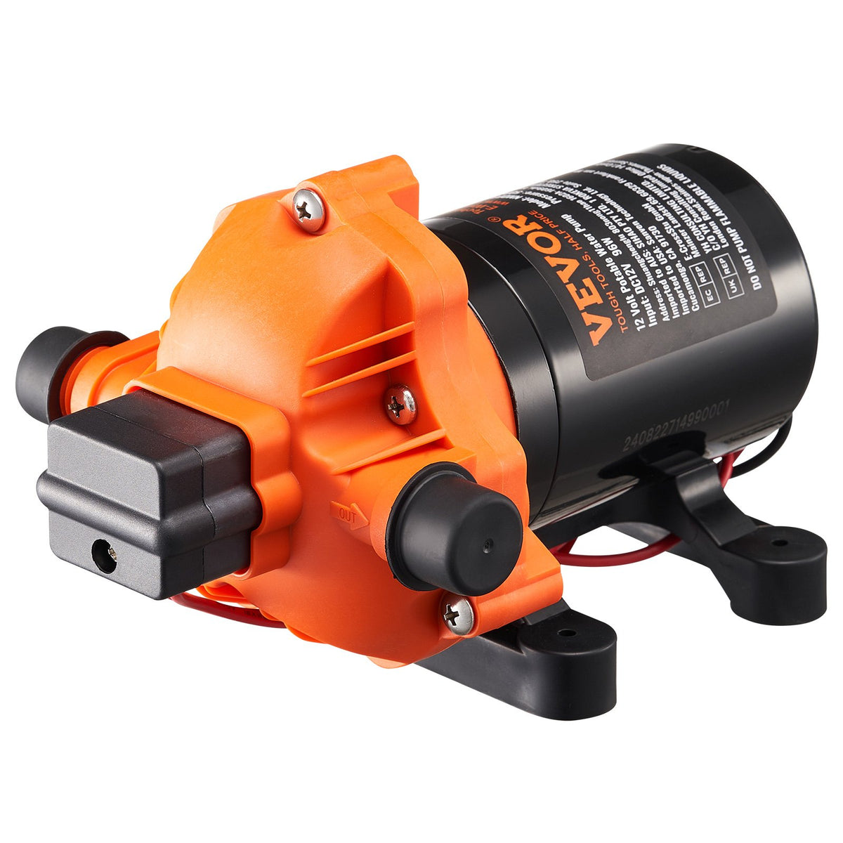 Diaphragm Pump 3GPM 11.36 L/min 3-Chamber Water Pump Pressure Switch