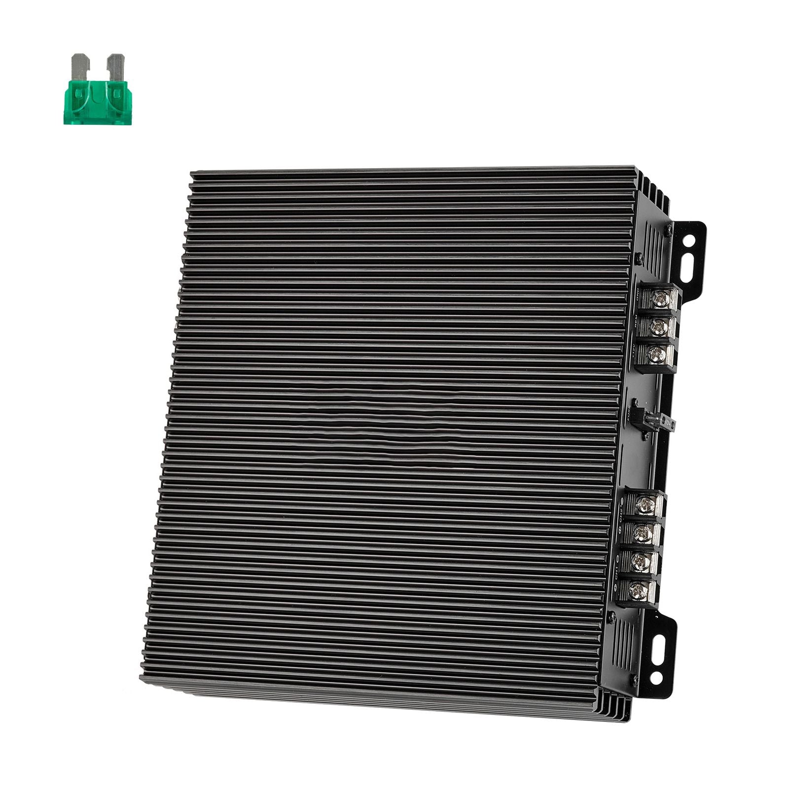 Car Audio Amplifier, 2-Channel Bridgeable Car Amplifier, Full-Range Class AB Stereo Amp, Max. 2 x 300W at 4 Ohms / 2 x 600W at 2 Ohms, High Output, for SUVs, Pickups, and Off-Road Vehicles