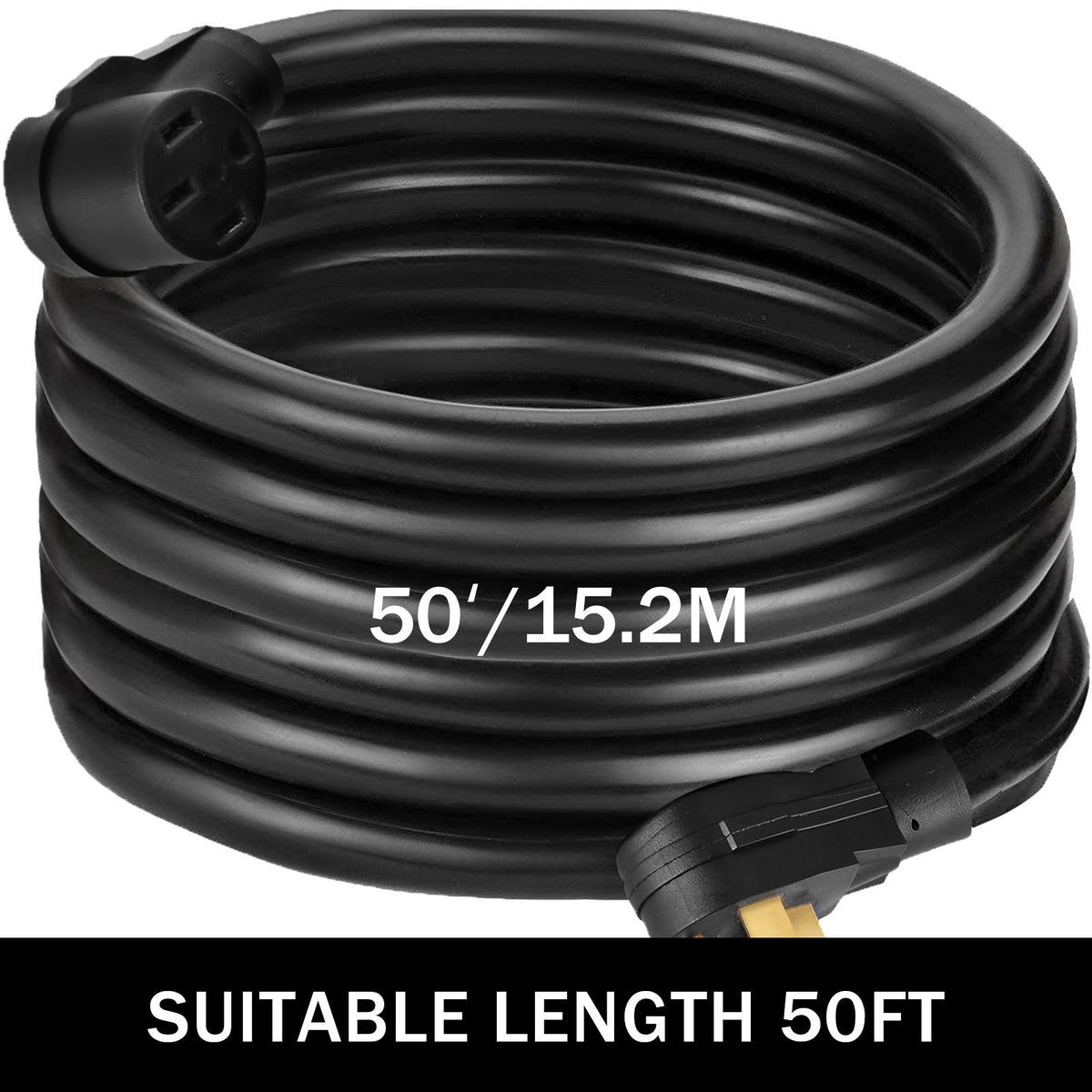 50Ft 50 Amp RV Power Cord Durable Heavy Duty RV Exten - V952-50CRVDYX000000001V0