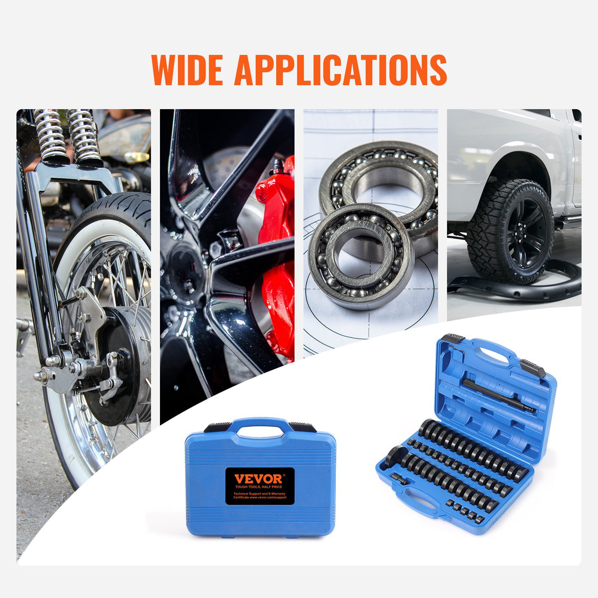 52 Pcs Custom Bushing Press Kit Transmission Wheel Bearing Race Seal Kit