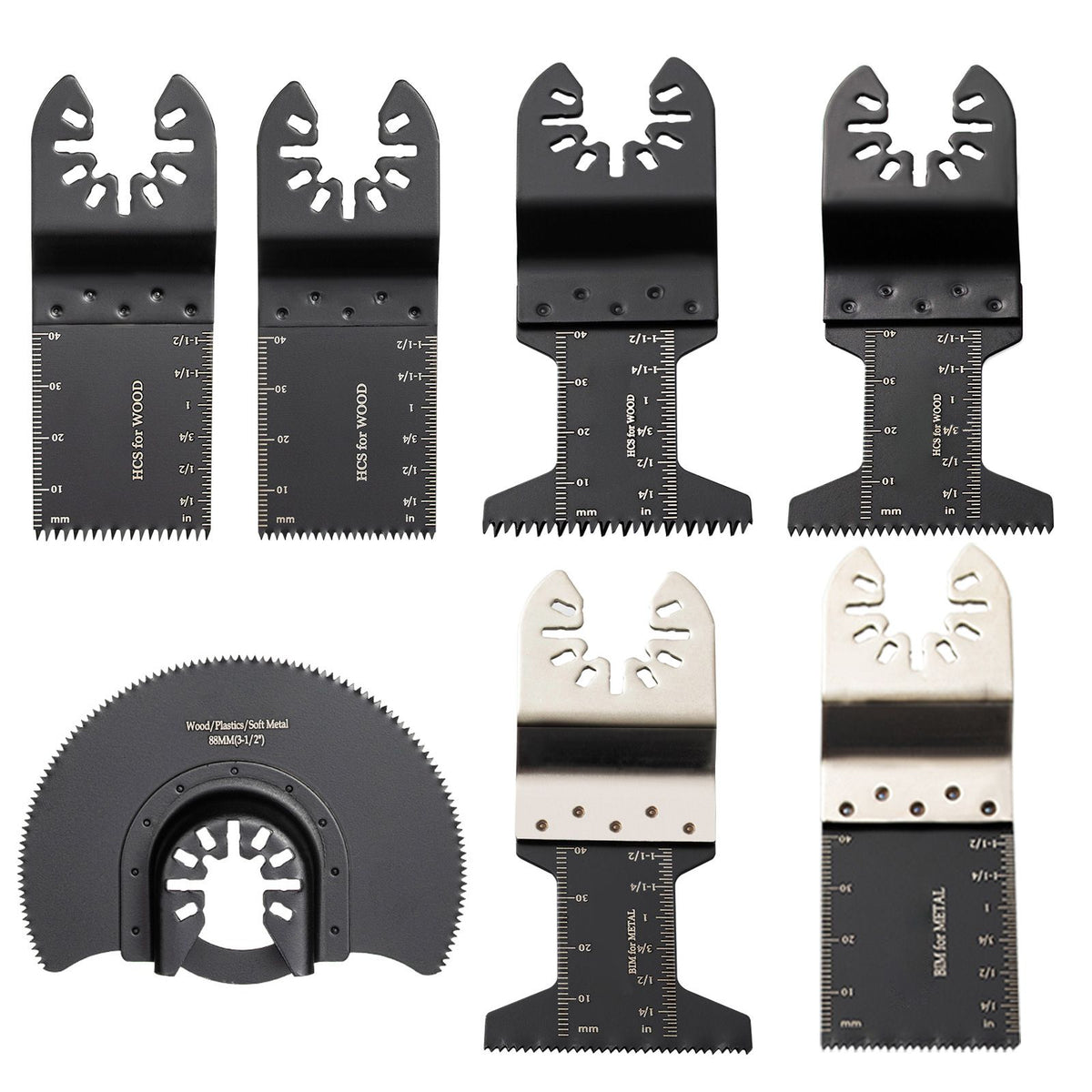 Oscillating Multi Tool Saw Blades Multi Tool Blades 50PCS for Wood Metal