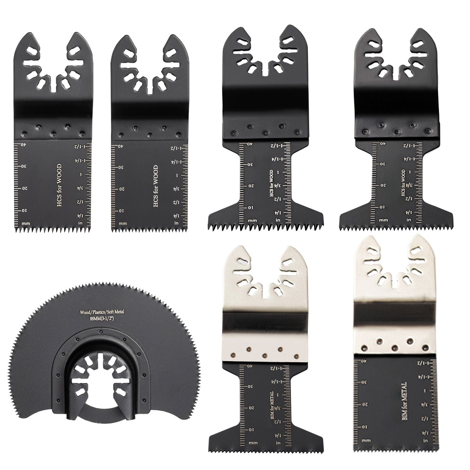 Oscillating Multi Tool Saw Blades Multi Tool Blades 50PCS for Wood Metal