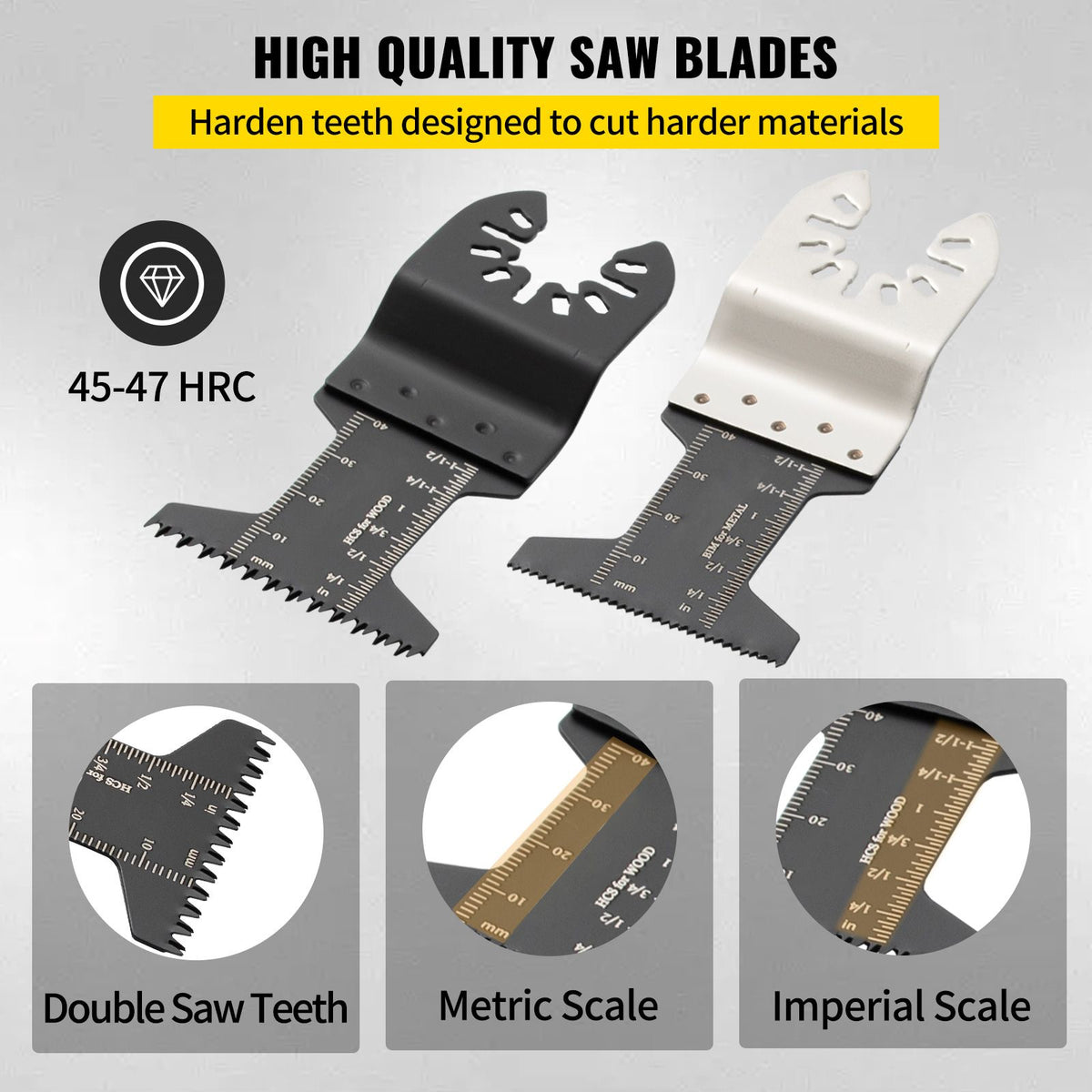 Oscillating Multi Tool Saw Blades Multi Tool Blades 50PCS for Wood Metal