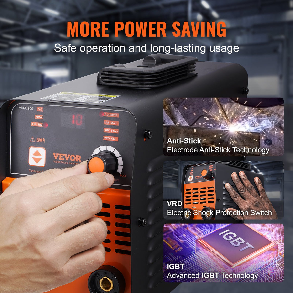 ARC Stick Welder 220V 160A 2in1 Lift TIG Welding Machine Hot Start