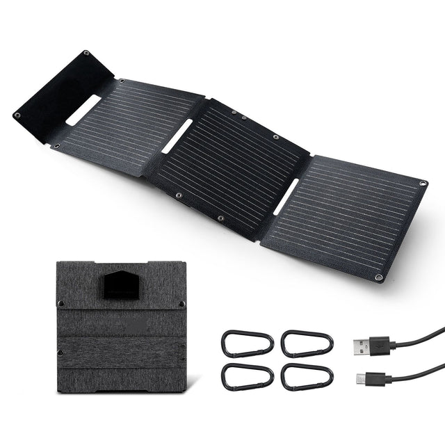 30W Foldable Solar Panel USB-A Type-C