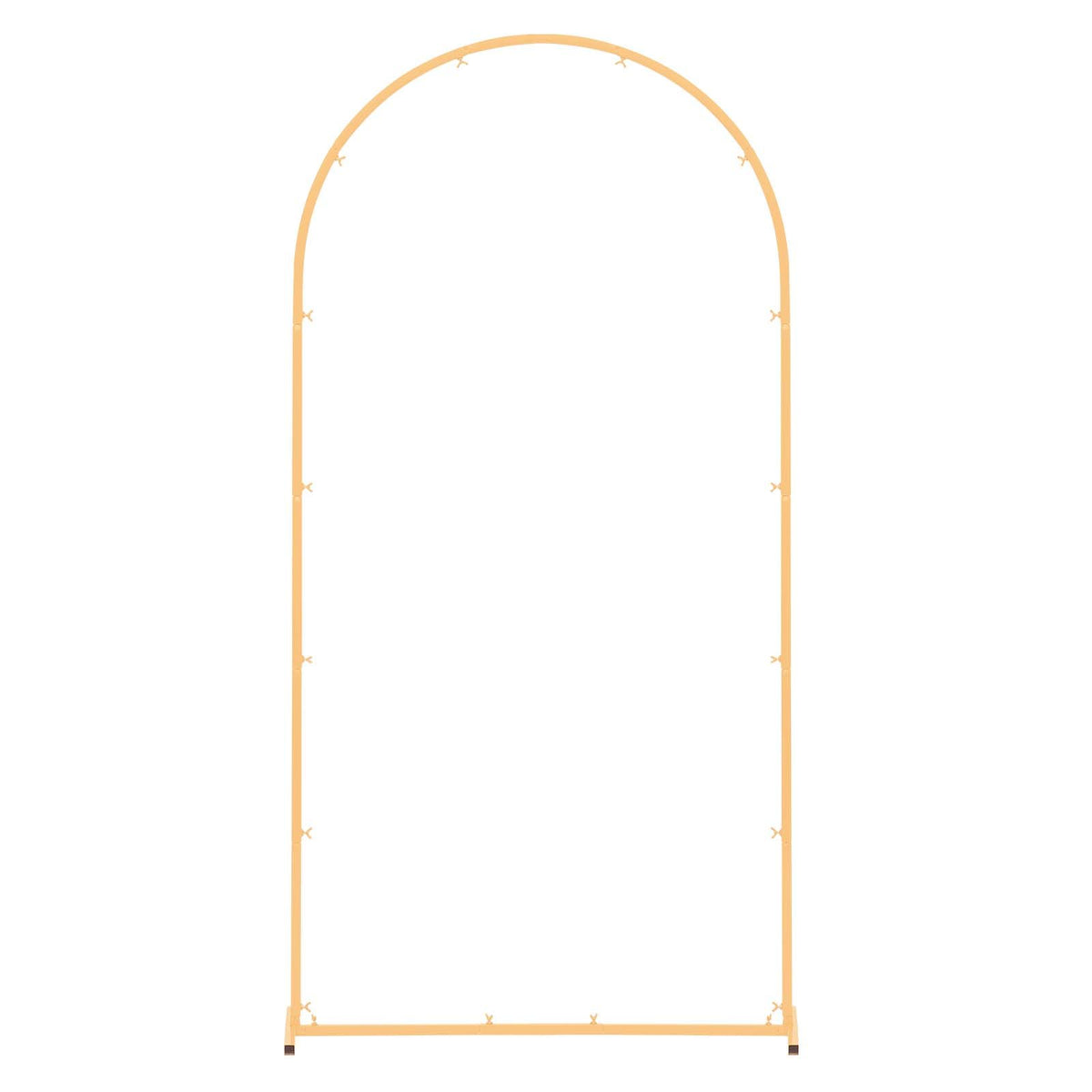Arch Backdrop Stand, 2 x 1 m, Stable Structure, Easy Assembly, 1 Set Gold Metal Arch Backdrop Stand for Wedding, Birthday Party, Graduation, Holiday Celebration, and Ceremony Decoration