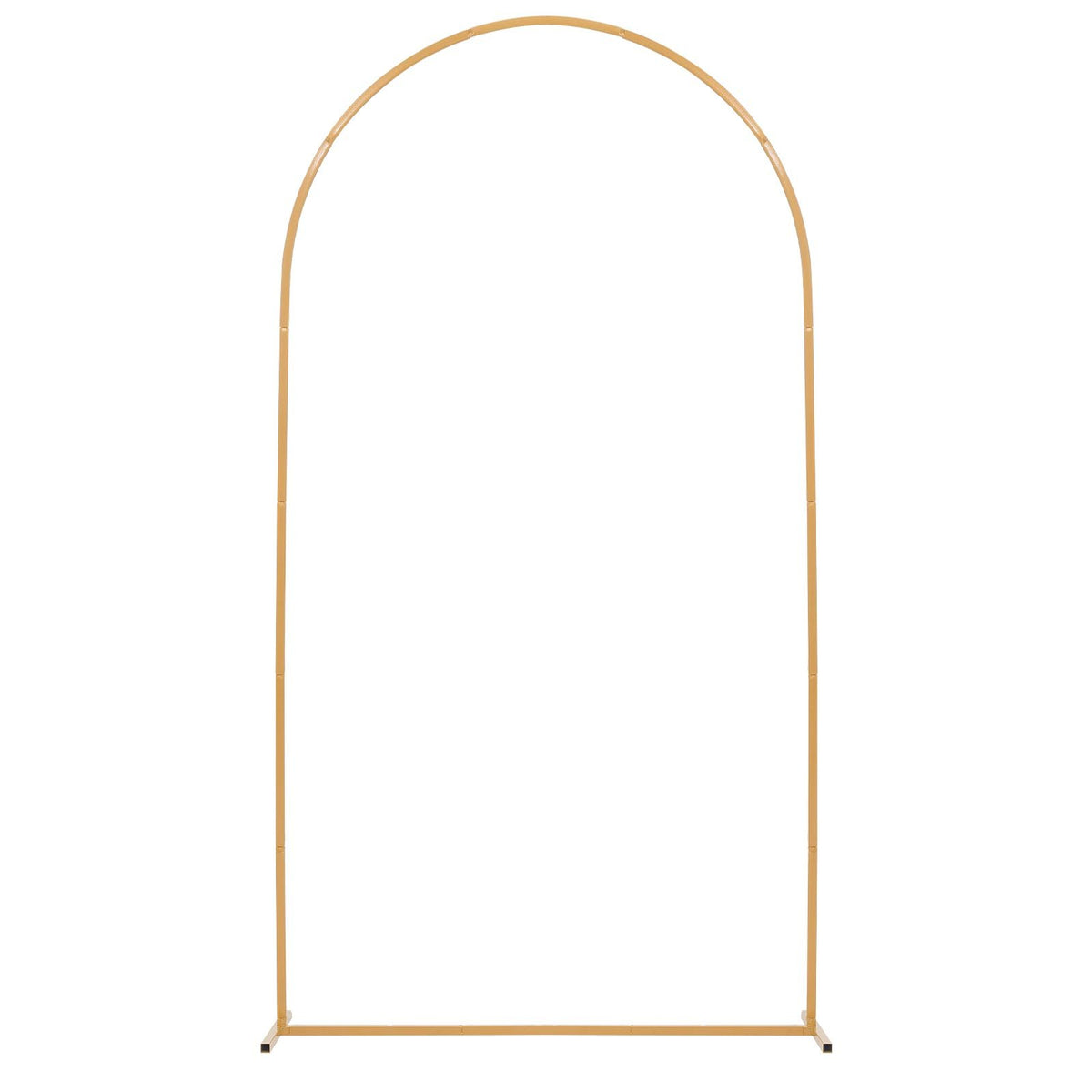 Arch Backdrop Stand, 2.2 x 1.2 m, Stable Structure, Easy Assembly, 1 Set Gold Metal Arch Backdrop Stand for Wedding, Birthday Party, Graduation, Holiday Celebration, and Ceremony Decoration