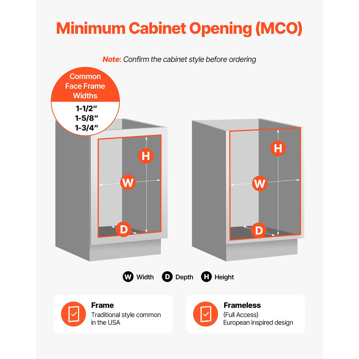 Pullout Trash Can for Kitchen Cabinets, Garbage Waste Recycling Bin, Under Mount Waste Container, with Heavy Duty Metal Full Extension Sliding System and Handle, for Sink, Under Counter