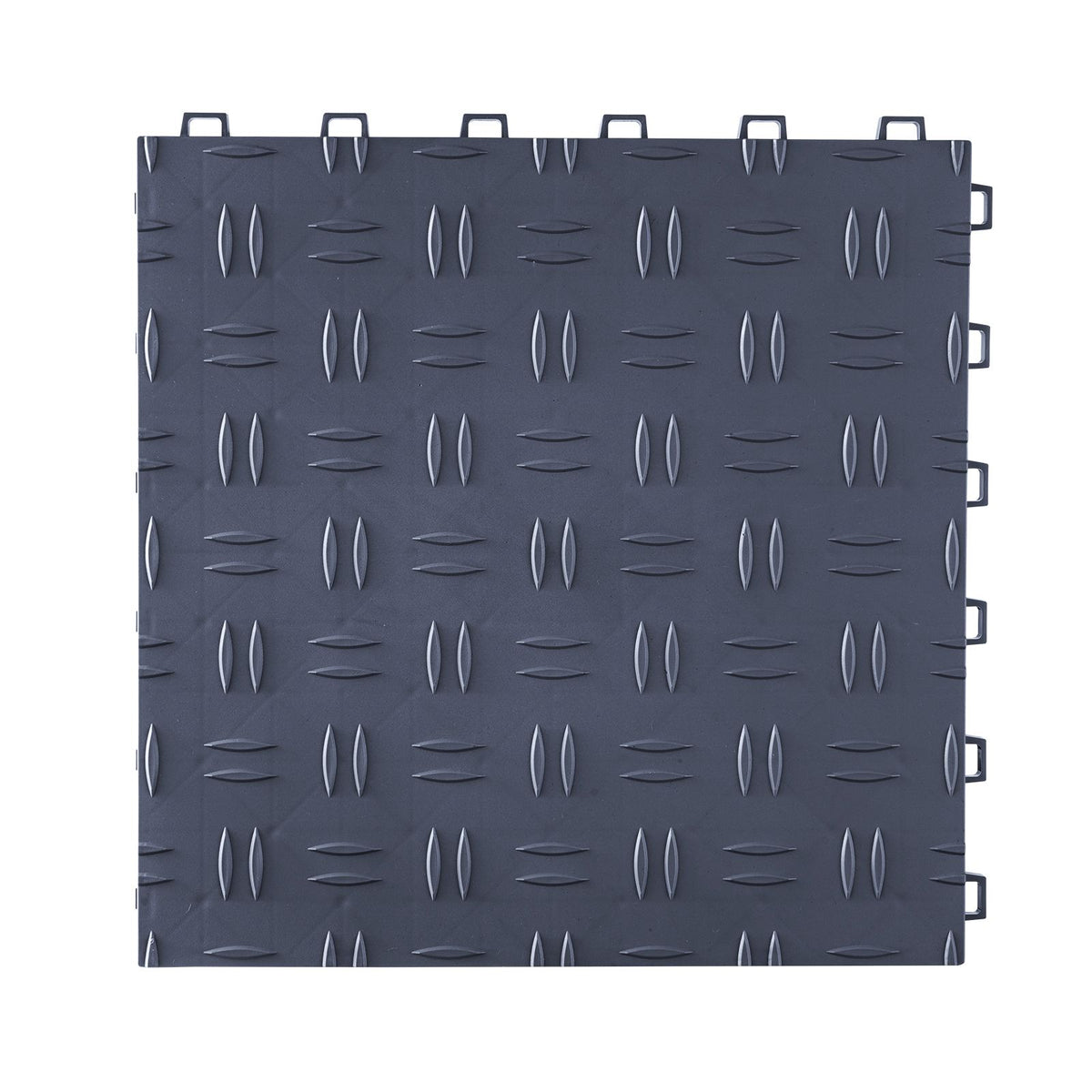 Garage Tiles Interlocking, 12 x 12 x 0.53 inch 25 Pack Garage Floor Covering Tiles, Non-Slip Double-Sided Texture Garage Flooring Tiles, for Garages, Basements, Repair Shops, Graphite Gray