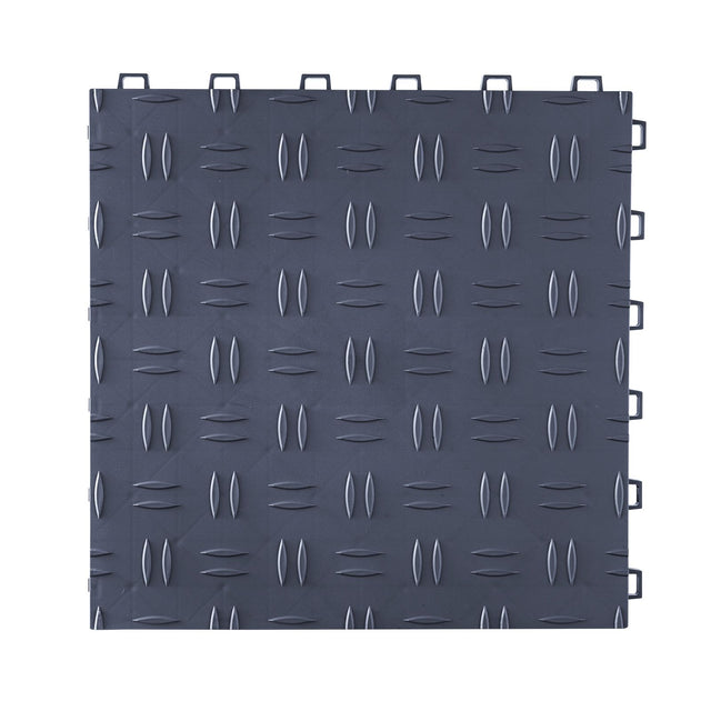 25-Pack 12x12in Garage Floor Tiles Non-Slip Graphite Gray