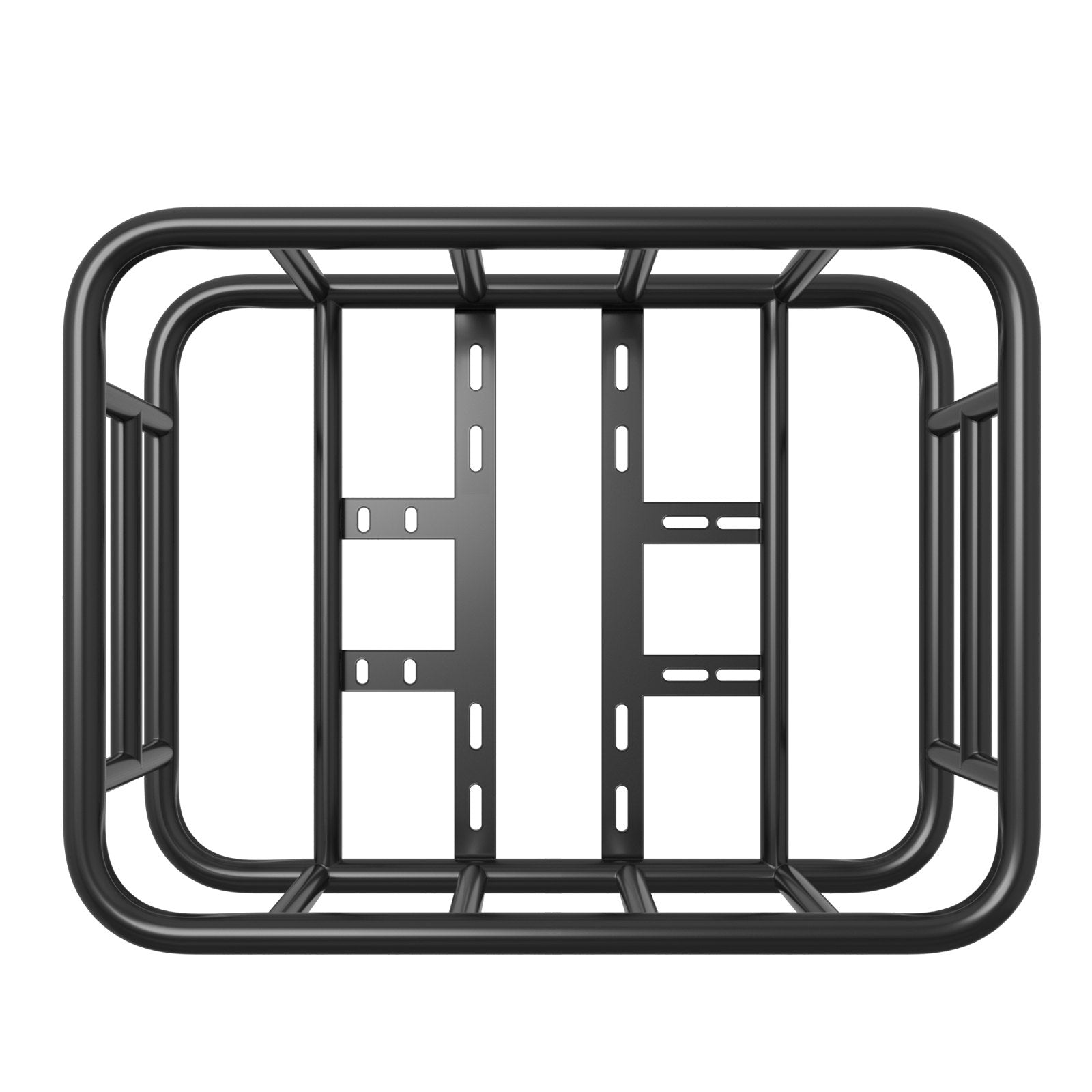 Rear Bike Basket, Medium Bicycle Basket with Cargo Net, Liner & Waterproof Cover, Heavy Duty Bike Back Basket for Adult Women/Men Carrying Dogs, Pets, Fruit & Grocery, Mounting Tools Included