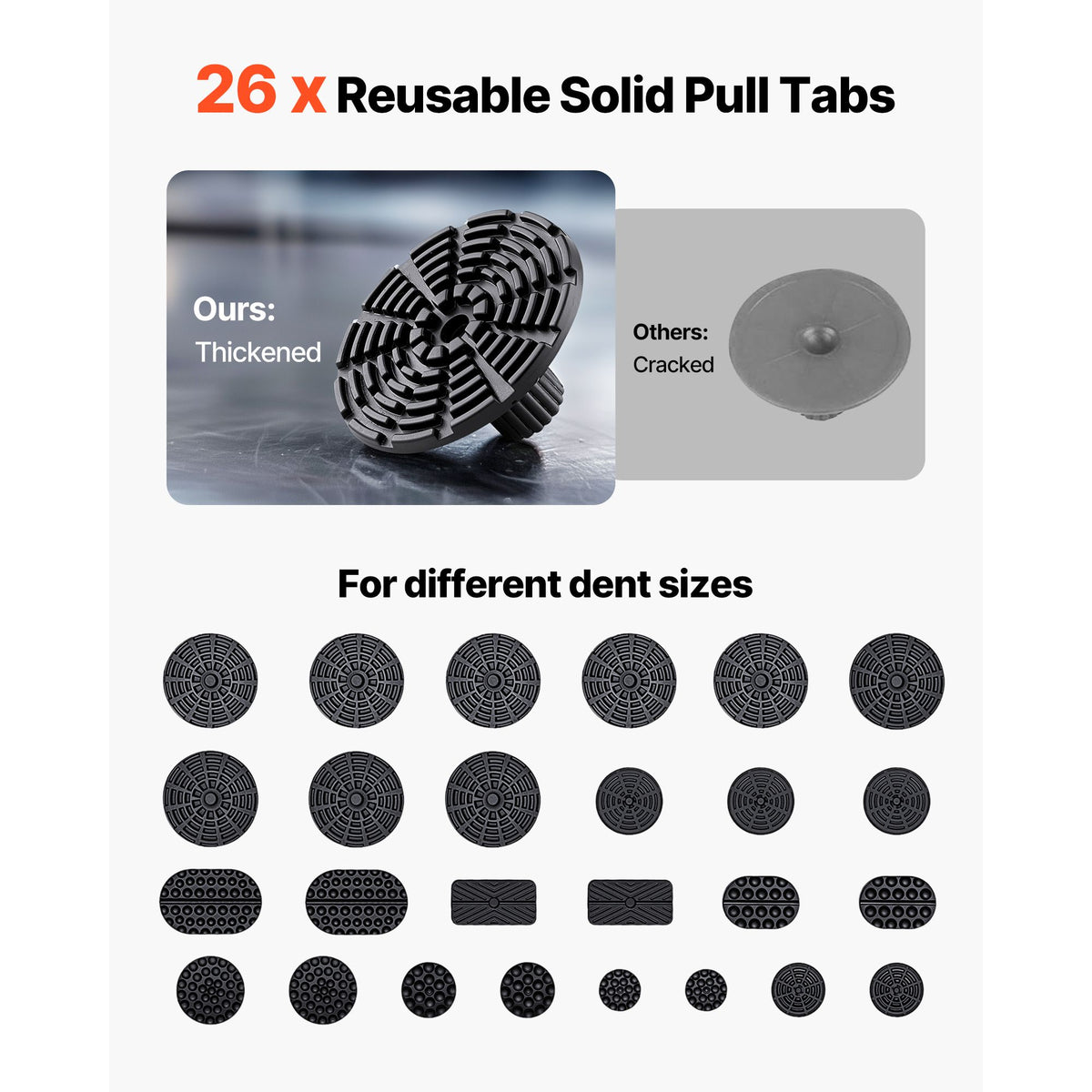 Dent Puller Kit, 61 PCS Paintless Dent Removal Kit with Golden Lifter, Slide Hammer T-Bar, Glue Gun, Auto Body Hail Damage Repair Remover Tools for Car Refrigerator Large Small Door Ding Repair