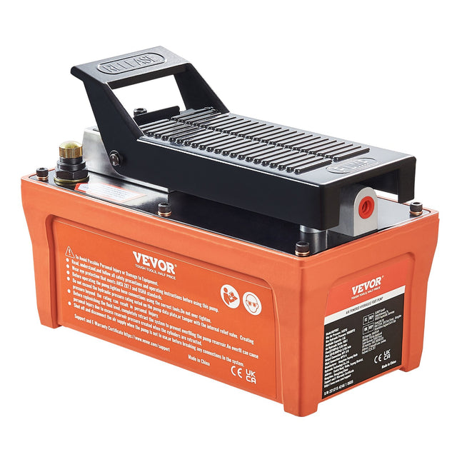 10000PSI Air Hydraulic Pump 1/2 Gal Foot-Operated 3/8 NPT